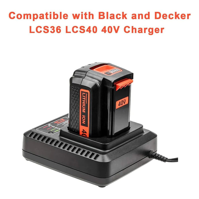 40 Volt for Black&Decker Lithium Battery 40V Max LBX2040 LBXR36