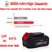 For Dewalt 20V Battery Replacement | DCB200 4.0Ah Li-ion Battery 4 Pack