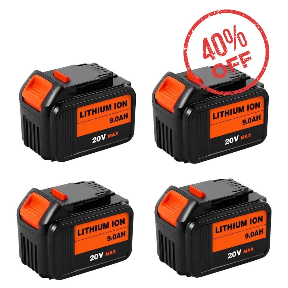 2-Pack 6.0Ah Replacement Battery For Dewalt 20V MAX – Compatible With DCB200, DCB205, DCB206, With LED Indicator