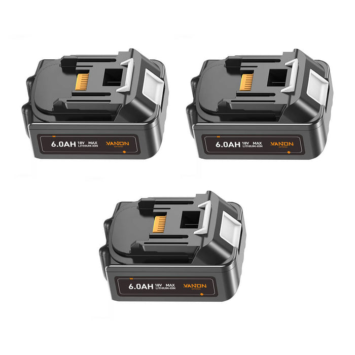 For Makita 18V Battery 6Ah Replacement | BL1860 Battery 3 Pack