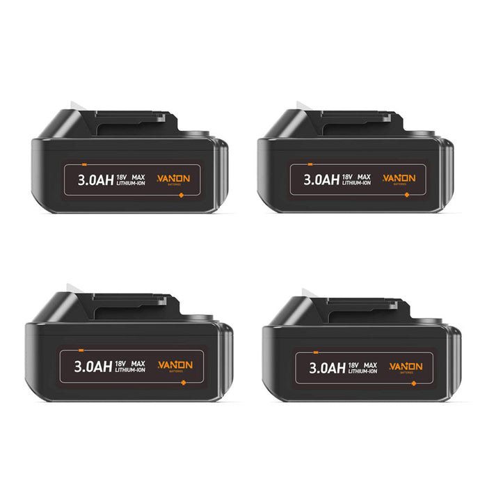 For Makita 18V Battery Replacement | BL1830 3.0Ah Li-ion Battery 4 Pack
