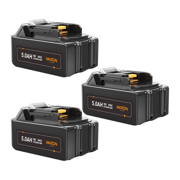 For Makita 18V Battery Replacement | BL1850 5.0Ah Li-ion Battery 3 Pack