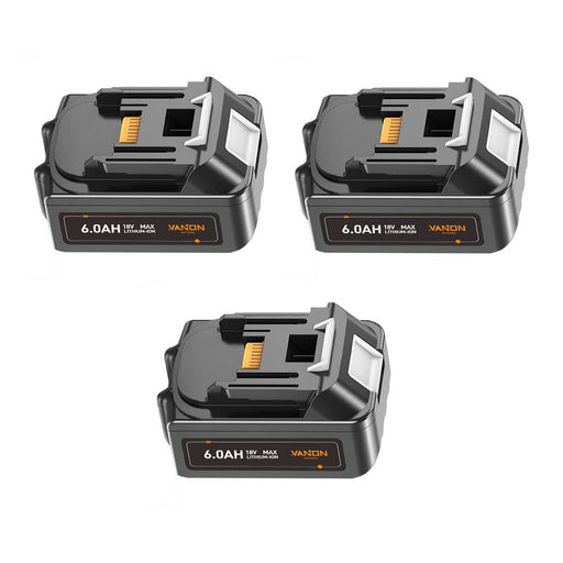 For Makita 18V LXT Battery 6Ah Replacement | BL1860B Batteries 3 Pack