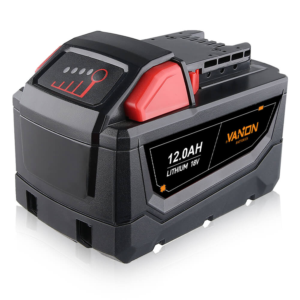 For Milwaukee 18V Battery 12Ah Replacemnt M18 Batteries — Vanon