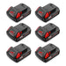 For Milwaukee 18V Battery 3Ah Replacement | M18 Batteries 6 Pack