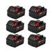 For Milwaukee 18V Battery 6Ah Replacement | M18 Battery 6 Pack