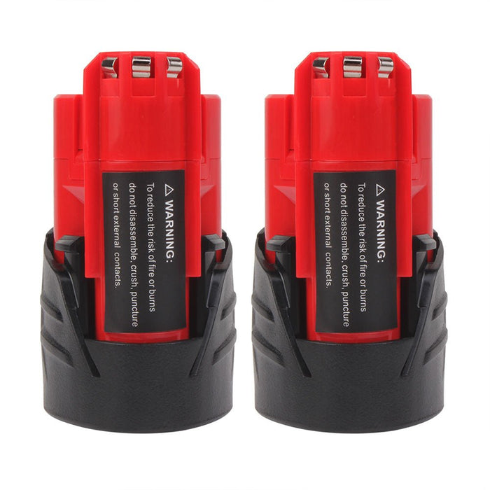 For Milwaukee Battery 12V 3.5Ah M12B Replacement | 48-11-2411 48-11-2440 48-11-2402 Batteries 2 Pack