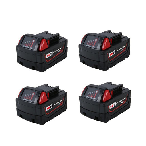 For Milwaukee M18 Battery 18V 4Ah Replacement | 48-11-1840 Li-Ion Battery 4 Pack