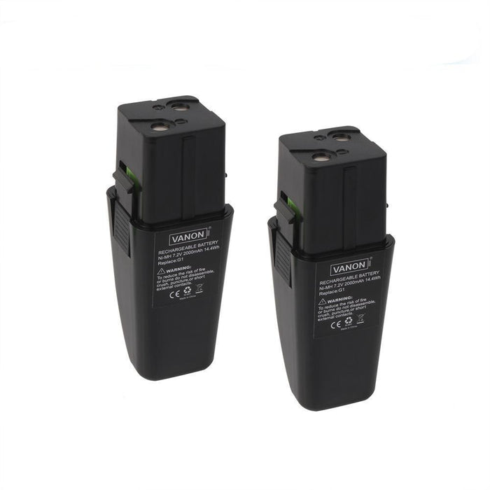 For Ontel Swivel Sweeper 7.2V Battery Replacement | G1 & G2 2.0Ah Ni-MH Battery 2 Pack