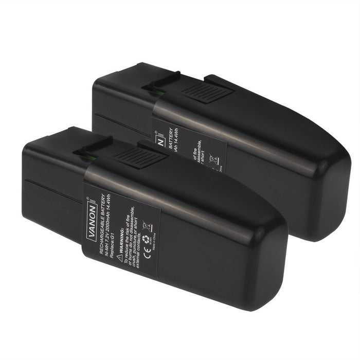 For Ontel Swivel Sweeper 7.2V Battery Replacement | G1 & G2 2.0Ah Ni-MH Battery 2 Pack