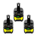 For Ryobi 18V Battery 4.0Ah Replacement | P104 Batteries 3 Pack