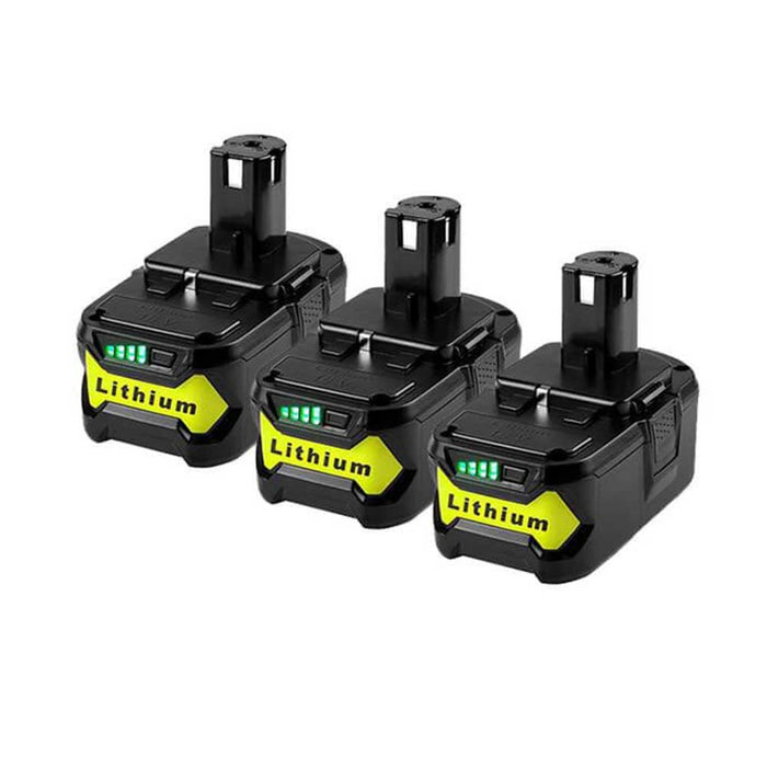 For Ryobi 18V Battery 6.5Ah Replacement | P107 P108 Li-ion Battery 3 Pack