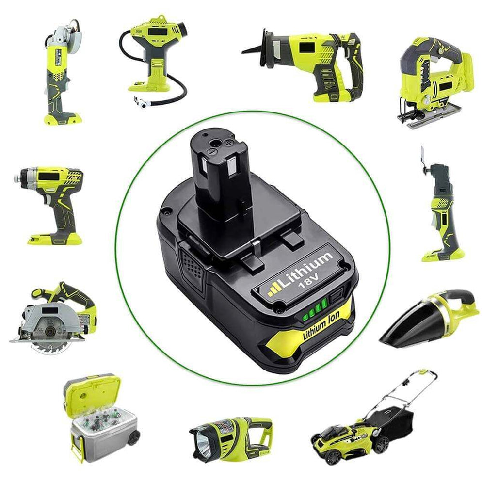 thumbnail image 2 of High Capacity 18V Lithium Battery 8Ah/8000mAh For Ryobi P108 & One+ Tools - Compatible With P102-P109 Series 2 of 3