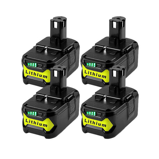 For Ryobi 18V Battery Replacement 6Ah | P108 Batteries 4 Pack