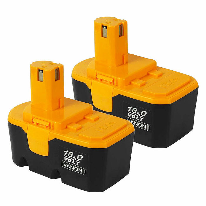 For Ryobi 18V Battery Replacement | P100 4.8Ah Battery 2 Pack
