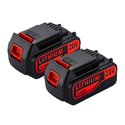 2PACK LBXR20 20V MAX Lithium Ion Battery For Black & Decker LCS1620 LDX220  LBX20