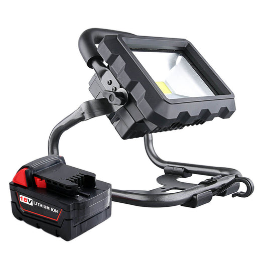 NEW 20W 6500K Cordless Portable LED Work Light Powered by Milwaukee 18V 48-11-1828 Li-ion Batteries With One M18 Battery Replacement