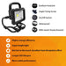 NEW 20W 6500K Cordless Portable LED Work Light Powered by Worx 20V WA3520 Li-ion Batteries & One 20V 6.0Ah Battery For Worx Replacement