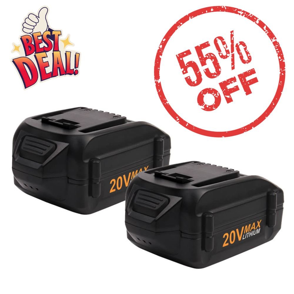 Pre-Promo, For Worx 20V Battery 5Ah Replacement
