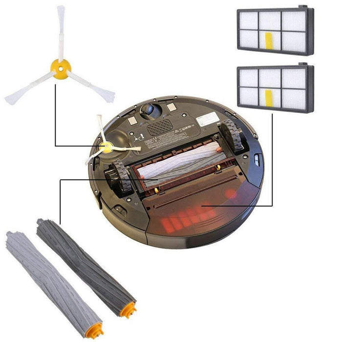 Replacement Part Kit for iRobot Roomba 800/900 Series Vacuum Filter Brush (11PCS )