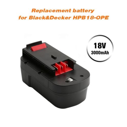 HPB18 HPB18-OPE 244760 18 VOLT NI-MH BATTERY replacement FOR BLACK AND  DECKER
